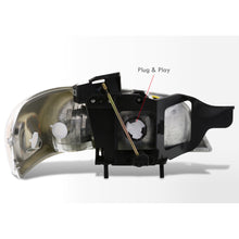 Load image into Gallery viewer, Chevrolet Venture 1997-2005 Factory Style Headlights Black Housing Clear Len Amber Reflector