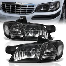 Load image into Gallery viewer, Chevrolet Venture 1997-2005 Factory Style Headlights Black Housing Clear Len Clear Reflector