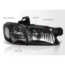 Load image into Gallery viewer, Chevrolet Venture 1997-2005 Factory Style Headlights Black Housing Clear Len Clear Reflector