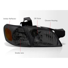 Load image into Gallery viewer, Chevrolet Venture 1997-2005 Factory Style Headlights Chrome Housing Smoke Len Amber Reflector