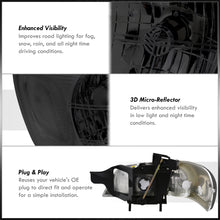 Load image into Gallery viewer, Chevrolet Venture 1997-2005 Factory Style Headlights Chrome Housing Smoke Len Clear Reflector