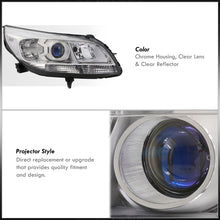 Load image into Gallery viewer, Chevrolet Malibu 2013-2015 Factory Style Headlights Chrome Housing Clear Len Clear Reflector (Halogen Models Only)