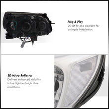 Load image into Gallery viewer, Chevrolet Malibu 2013-2015 Factory Style Headlights Chrome Housing Clear Len Clear Reflector (Halogen Models Only)