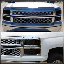 Load image into Gallery viewer, Chevrolet Silverado 1500 2014-2015 Factory Style Projector Headlights Chrome Housing Smoke Len Amber Reflector