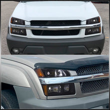 Load image into Gallery viewer, Chevrolet Avalanche (Plastic Body Cladding Models Only) 2002-2006 Factory Style Headlights + Bumpers Black Housing Clear Len Amber Reflector