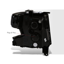 Load image into Gallery viewer, Chevrolet Suburban 2015-2020 / Suburban 3500HD 2016-2019 / Tahoe 2015-2020 Factory Style Projector Headlights Black Housing Clear Len Amber Reflector (Halogen Models Only)