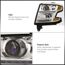 Load image into Gallery viewer, Chevrolet Suburban 2015-2020 / Suburban 3500HD 2016-2019 / Tahoe 2015-2020 Factory Style Projector Headlights Chrome Housing Clear Len Amber Reflector (Halogen Models Only)
