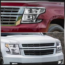 Load image into Gallery viewer, Chevrolet Suburban 2015-2020 / Suburban 3500HD 2016-2019 / Tahoe 2015-2020 Factory Style Projector Headlights Chrome Housing Clear Len Clear Reflector (Halogen Models Only)