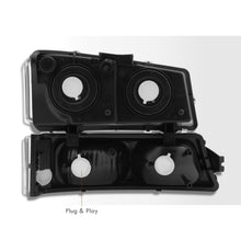 Load image into Gallery viewer, Chevrolet Silverado 2003-2006 Factory Style Headlights + Bumpers Chrome Housing Clear Len Clear Reflector
