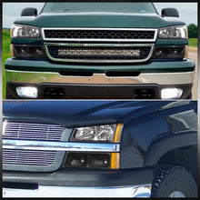 Load image into Gallery viewer, Chevrolet Silverado 2003-2006 Factory Style Headlights + Bumpers Black Housing Clear Len Amber Reflector (All Black Bumpers)