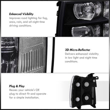 Load image into Gallery viewer, Chevrolet Silverado 2007-2013 Factory Style Headlights Black Housing Clear Len Clear Reflector