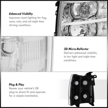 Load image into Gallery viewer, Chevrolet Silverado 2007-2013 Factory Style Headlights Chrome Housing Clear Len Clear Reflector