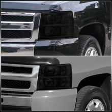 Load image into Gallery viewer, Chevrolet Silverado 2007-2013 Factory Style Headlights Chrome Housing Smoke Len Clear Reflector
