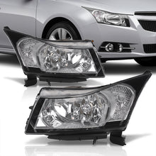 Load image into Gallery viewer, Chevrolet Cruze 2011-2015 Factory Style Headlights Black Housing Clear Len Amber Reflector