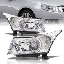 Load image into Gallery viewer, Chevrolet Cruze 2011-2015 Factory Style Headlights Chrome Housing Clear Len Amber Reflector