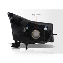 Load image into Gallery viewer, Chevrolet Cruze 2011-2015 Factory Style Headlights Chrome Housing Clear Len Amber Reflector