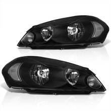 Load image into Gallery viewer, Chevrolet Impala 2006-2013 / Impala Limited 2014-2015 / Monte Carlo 2006-2007 Factory Style Headlights Black Housing Clear Len Clear Reflector