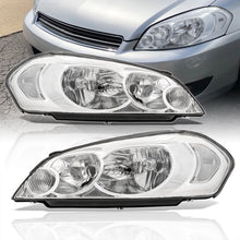 Load image into Gallery viewer, Chevrolet Impala 2006-2013 / Impala Limited 2014-2015 / Monte Carlo 2006-2007 Factory Style Headlights Chrome Housing Clear Len Clear Reflector