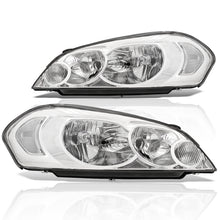 Load image into Gallery viewer, Chevrolet Impala 2006-2013 / Impala Limited 2014-2015 / Monte Carlo 2006-2007 Factory Style Headlights Chrome Housing Clear Len Clear Reflector