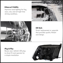 Load image into Gallery viewer, Dodge Ram 1500 2009-2018 / Ram 2500 3500 2010-2018 / Ram 4500 5500 2011-2018 / Ram 1500 Classic 2019-2023 Factory Style Quad Headlights Black Housing Clear Len Amber Reflector (Halogen Models Only)