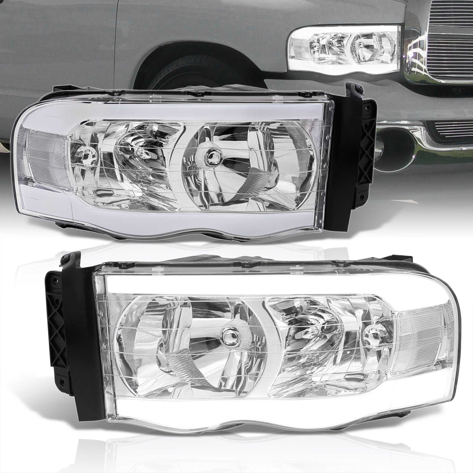 Dodge Ram 1500 2002-2005 / Ram 2500 3500 2003-2005 LED DRL Bar