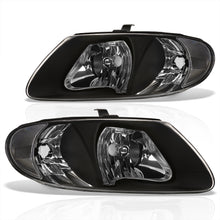 Load image into Gallery viewer, Chrysler Town & Country 2001-2007 / Grand Voyager 2001-2002 / Voyager 2001-2003 / Dodge Grand Caravan 2001-2007 Factory Style Headlights Black Housing Clear Len Clear Reflector (Halogen Models Only)