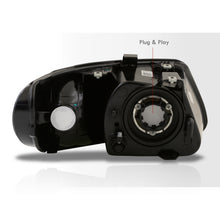 Load image into Gallery viewer, Chrysler Town & Country 2001-2007 / Grand Voyager 2001-2002 / Voyager 2001-2003 / Dodge Grand Caravan 2001-2007 Factory Style Headlights Black Housing Clear Len Clear Reflector (Halogen Models Only)