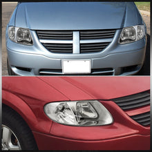Load image into Gallery viewer, Chrysler Town & Country 2001-2007 / Grand Voyager 2001-2002 / Voyager 2001-2003 / Dodge Grand Caravan 2001-2007 Factory Style Headlights Chrome Housing Clear Len Clear Reflector (Halogen Models Only)