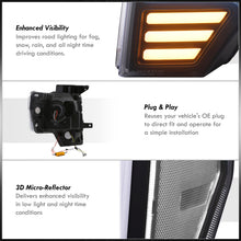 Load image into Gallery viewer, Ford F150 2009-2014 LED DRL Bar Projector Headlights Black Housing Clear Len Clear Reflector (Halogen Models Only)