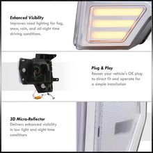 Load image into Gallery viewer, Ford F150 2009-2014 LED DRL Bar Projector Headlights Chrome Housing Clear Len Clear Reflector (Halogen Models Only)
