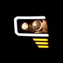Load image into Gallery viewer, Ford F150 2009-2014 LED DRL Bar Projector Headlights Chrome Housing Clear Len Clear Reflector (Halogen Models Only)