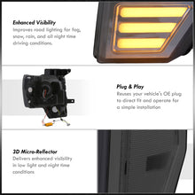 Load image into Gallery viewer, Ford F150 2009-2014 LED DRL Bar Projector Headlights Chrome Housing Smoke Len Clear Reflector (Halogen Models Only)