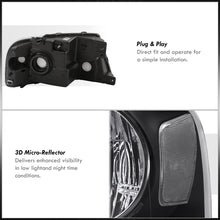 Load image into Gallery viewer, Ford F150 2004-2008 / Lincoln Mark LT 2006-2008 Factory Style Headlights Black Housing Clear Len Clear Reflector