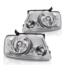 Load image into Gallery viewer, Ford F150 2004-2008 / Lincoln Mark LT 2006-2008 Factory Style Headlights Chrome Housing Clear Len Clear Reflector