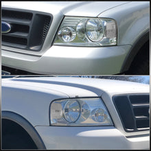 Load image into Gallery viewer, Ford F150 2004-2008 / Lincoln Mark LT 2006-2008 Factory Style Headlights Chrome Housing Clear Len Clear Reflector