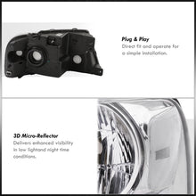 Load image into Gallery viewer, Ford F150 2004-2008 / Lincoln Mark LT 2006-2008 Factory Style Headlights Chrome Housing Clear Len Clear Reflector