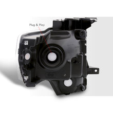 Load image into Gallery viewer, Ford F150 2009-2014 Factory Style Headlights Black Housing Clear Len Clear Reflector (Halogen Models Only)