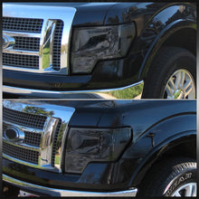 Load image into Gallery viewer, Ford F150 2009-2014 Factory Style Headlights Chrome Housing Smoke Len Clear Reflector (Halogen Models Only)