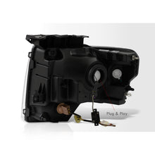 Load image into Gallery viewer, Ford F150 2009-2014 LED DRL Bar Factory Style Headlights White Housing Clear Len Clear Reflector (Halogen Models Only)