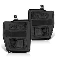 Load image into Gallery viewer, Ford F250 F350 F450 F550 Super Duty 2008-2010 Factory Style Headlights Chrome Housing Smoke Len Clear Reflector