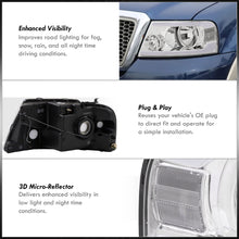 Load image into Gallery viewer, Ford F150 2004-2008 / Lincoln Mark LT 2005-2008 LED DRL Bar Factory Style Headlights Chrome Housing Clear Len Clear Reflector