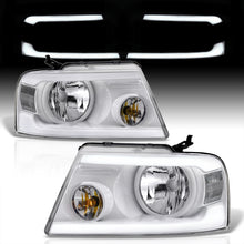 Load image into Gallery viewer, Ford F150 2004-2008 / Lincoln Mark LT 2005-2008 LED DRL Bar Factory Style Headlights White Housing Clear Len Clear Reflector