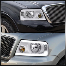 Load image into Gallery viewer, Ford F150 2004-2008 / Lincoln Mark LT 2005-2008 LED DRL Bar Factory Style Headlights White Housing Clear Len Clear Reflector