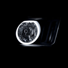 Load image into Gallery viewer, Ford Mustang 2005-2009 LED DRL Halo Headlights Black Housing Clear Len Clear Reflector (Halogen Models Only)