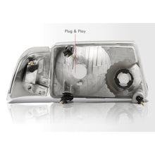 Load image into Gallery viewer, Ford Ranger 2001-2011 Factory Style Headlights + Corners Chrome Housing Clear Len Clear Reflector