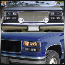 Load image into Gallery viewer, GMC C/K 1500 2500 3500 1994-2000 Factory Style Headlights + Bumpers + Corners Black Housing Clear Len Clear Reflector