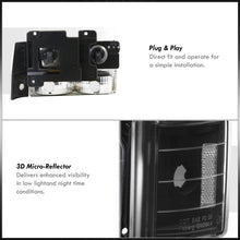 Load image into Gallery viewer, GMC C/K 1500 2500 3500 1994-2000 Factory Style Headlights + Bumpers + Corners Black Housing Clear Len Clear Reflector