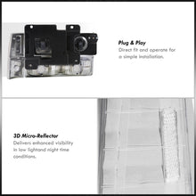 Load image into Gallery viewer, GMC C/K 1500 2500 3500 1994-2000 Factory Style Headlights + Bumpers + Corners Chrome Housing Clear Len Clear Reflector