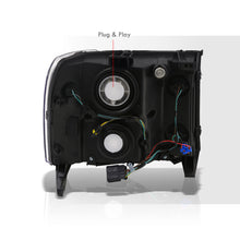 Load image into Gallery viewer, GMC Sierra 1500 2007-2013 / Sierra 2500HD 3500HD 2007-2014 Factory Style Headlights Black Housing Clear Len Clear Reflector