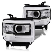 Load image into Gallery viewer, GMC Sierra 1500 2014-2018 / Sierra 2500HD 3500HD 2015-2019 Factory Style Projector Headlights Black Housing Clear Len Clear Reflector (Halogen Models Only)